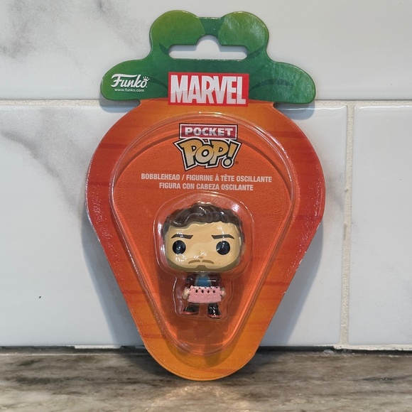 Funko Marvel Guardians STAR LORD Pocket Pop! Vinyl Mini Figure EASTER Carrot Egg - Picture 1 of 6